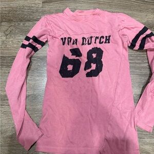 Von Dutch rare y2k football shirt size small